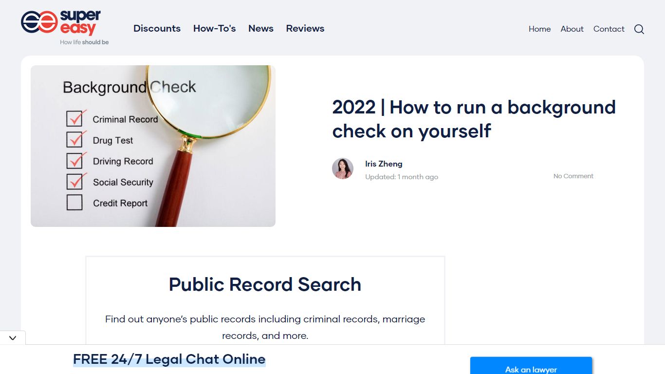 2022 | How to run a background check on yourself - Super Easy